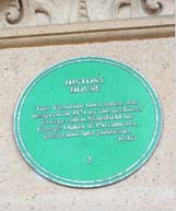 Plaque at History House
